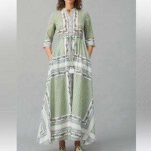 Tory Burch printed shirt dress/caftan